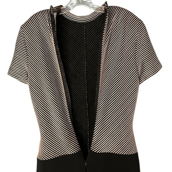 Joseph Ribkoff Y2K Metallic Colorblock Mini Dress Women's 8 Retro Made in Canada - Picture 6 of 8